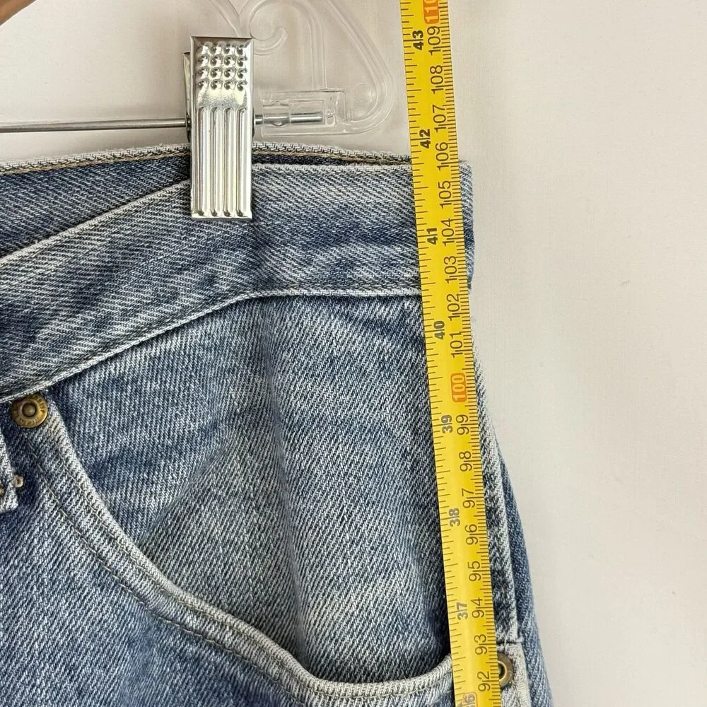 Wrangler Premium Quality Jeans Men 36x34 Blue Denim Straight Leg Cotton Regular